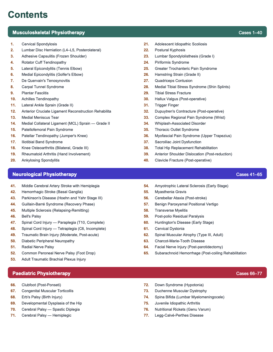 Contents · Cases 1–77